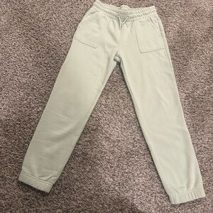 Cat & Jack Light Sage Green Drawstring Joggers